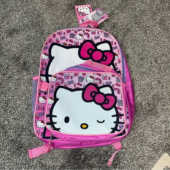 NWT hello kitty backpack w/lunch box - Picture 1 of 7